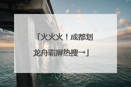 火火火！成都划龙舟霸屏热搜→